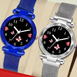 LAKSH Pack of 2 Leather Straps Analogue Watch-picture-49