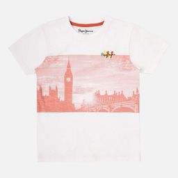 Pepe Jeans Boys Graphic Printed Round Neck Pure Cotton T-shirt-image-98