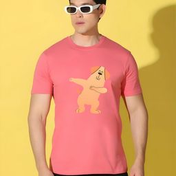 SZN Men Graphic Printed Round Neck Cotton T-shirt-image-79