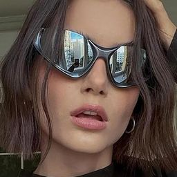 Arzonai Unisex Silver Sunglasses-picture-0