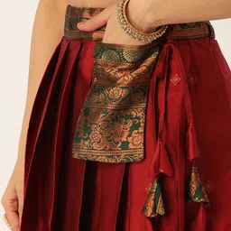 Payu Semi-Stitched Lehenga & Unstitched Blouse With Dupatta image 2