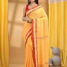 DESH BIDESH Pure Cotton Taant Saree-picture-35