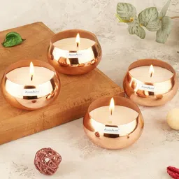 Asian Aura Copper-Toned 4 pieces Jar Candle-image-96