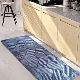 ELEGANT WEAVERS Grey & Blue Textured Durable Floor Runner-4