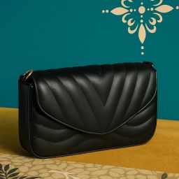Black Women Hand-held Bag Trendy Women's Sling Bag for Girls | Stylish Shoulder Crossbody Bag-image-56