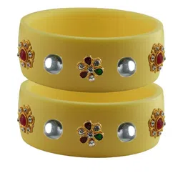 Vidhya Kangan Multi-Coloured Brass Bangles-72