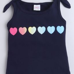 BRIGHT STARS KIDSWEAR Girls Graphic Printed Round Neck Pure Cotton T-shirt-image-82