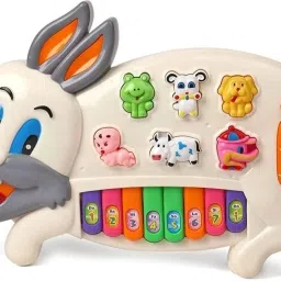 Rabbits Musical Piano with 3 Modes Animal Sounds Rabbits Musical Piano with 3 Modes Animal Analog Portable Keyboard-image-61