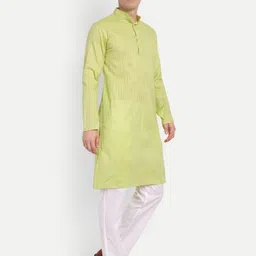 4u Fashion Men Striped Handloom Kurta-52