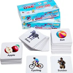 Premium Brain Boosting Non-Tearable Flash Cards for Kids 1+ Years |-18