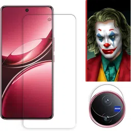 SOMTONE Edge To Edge Tempered Glass for vivo V50 5G Tempered Glass Screen Protector | Anti-Scratch | Edge to Edge Full Coverage | 9H Hardness ( 1 FRONT SCREEN GUARD + 1 CAMERA LENS PROTECTOR + 1 FREE BACK EMBOSSED SKIN026 )-image-70