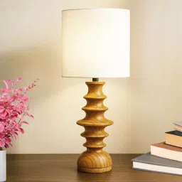 Modern Elegant Cute Bedside Table Lamp, Handcrafted with Linen Shade, Study Lamp-17