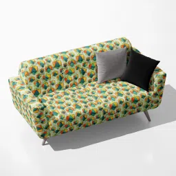 AZ5008032SOF_FB_RF_R-SP_D56^80_VL Abstract Colorful Icosahedrons Velvet Sofa Fabric Sofa Fabric-18