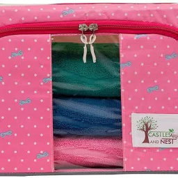 E Solutions WARDROBE ORGANISER/STORAGE BOX-441 (24LITERS) Poly-canvas Laundry Bag-picture-41