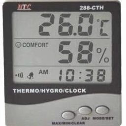 HTC THERMO-HYGROMETER 288-CTH (BIG DISP.THERMO HYGRO METER) Model: HTC-02 Hydrometer-image-21