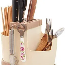 3 in 1 Multi Functional Self Draining Organizer Chopsticks Basket Plastic Cutlery Set-2