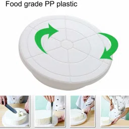jeny Turntable Turn Table Cake Stand Paint Spraying Cake Decorating Displaying Item Plastic Cake Server image 2