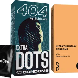 404 Extra Dots Condoms+Ultra Thin Climax Delay Lubricated Natural Latex Condom-16