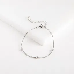 WHITE LIES Silver-Plated Anklet image 2