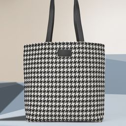 Carlton London Checked PU Oversized Handheld Bag-image-89