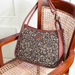 ZOUK Floral Printed Structured Shoulder Bag-picture-34