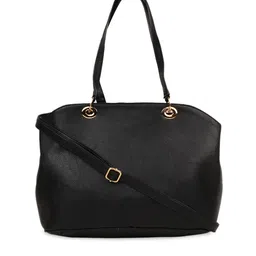 HORRA Black Structured Handheld Bag-14