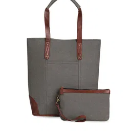 Mona B Colourblocked Structured Tote Bag image 2
