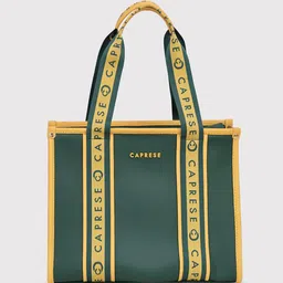 Caprese Striped PU Structured Handheld Bag image 2