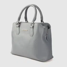 Lino Perros Blue PU Structured Handheld Bag image 2