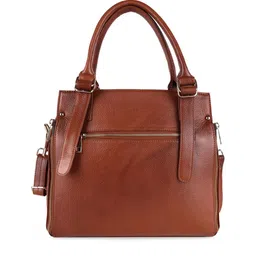 HiLEDER Pure Leather Structured Handheld Bag image 3