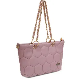 YOYOWING Textured Structured Shoulder Bag With Quilted image 3
