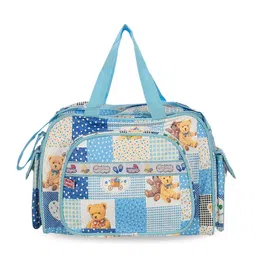 Kuber Industries Blue Geometric Oversized Structured Handheld Bag image 3