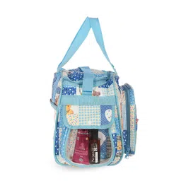 Kuber Industries Blue Geometric Oversized Structured Handheld Bag image 4