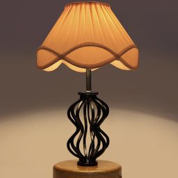 Devansh Off White Solid Table Lamps-22