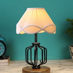 Devansh Off White Solid Table Lamps-26