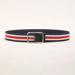 THE BEAR HOUSE Men Striped Canvas Casual Belt-image-18