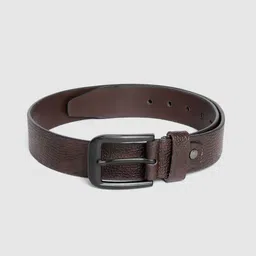 HIGHLANDER Men Coffee Brown Solid Belt-image-7