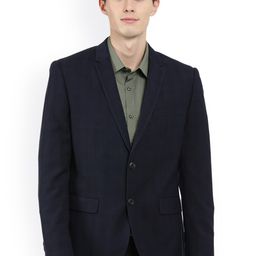 Antony Morato Black Slim Fit Single-Breasted Blazer-image-37