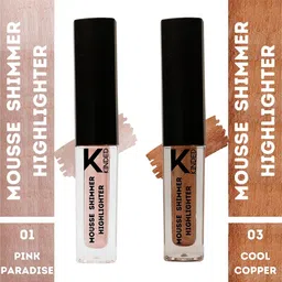 KINDED Set of 2 Mousse Shimmer Liquid Highlighter Illuminator - 3ml each image 5