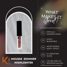 KINDED Mousse Shimmer Liquid Highlighter Illuminator 3ml - Rusty Bronze 02 image 4