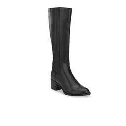 Delize Women Black Block Heeled Boots-16