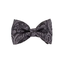 The Tie Hub Men Grey & Black Printed Bow Tie-image-12