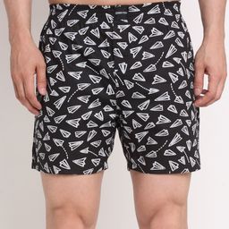 Big Fox Men Black Printed Boxers-image-15