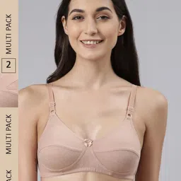 Dollar Missy Pack Of 2 Non-Padded Non Wired Anti-Microbial Cotton Bra-image-84
