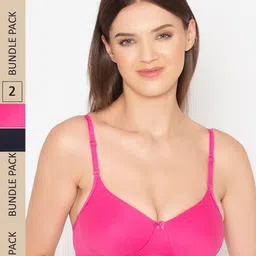 GROVERSONS Paris Beauty Pack of 2 Non-Padded Seamless Minimiser Bra-image-96
