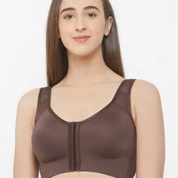 Soie Front Closure Full Coverage Non Padded Non Wired Posture Correction Bra-42