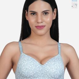 SHYAM SONS FLAIR Pack Of 2 Floral Full Coverage Lightly Padded T-shirt Bra-picture-20