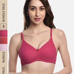 FIMS Pack of 3 Cotton Everyday Bra-55