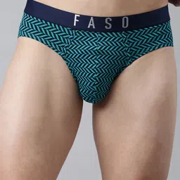 FASO Geometric Printed Mid-Rise Cotton Basic Briefs FS3004-SQ-TEALGREEN-picture-35