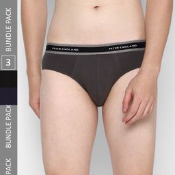 Peter England Men Pack Of 3 Basic Briefs-12